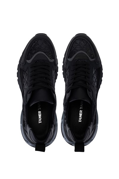Tamer Tanca Erkek Deri & Tekstil Siyah Sneakers & Spor Ayakkabı