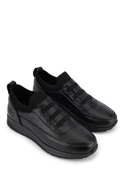 Tamer Tanca Erkek Deri & Tekstil Siyah Sneakers & Spor Ayakkabı