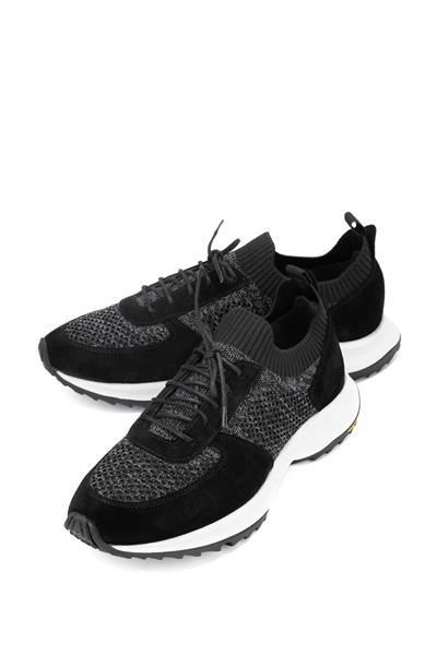 Tamer Tanca Erkek Deri & Tekstil Siyah Sneakers & Spor Ayakkabı