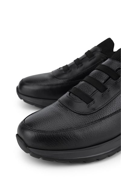Tamer Tanca Erkek Deri & Tekstil Siyah Sneakers & Spor Ayakkabı
