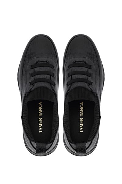 Tamer Tanca Erkek Deri & Tekstil Siyah Sneakers & Spor Ayakkabı