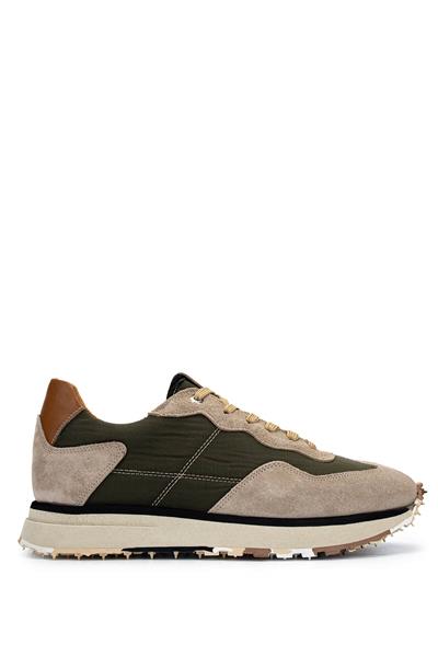 Tamer Tanca Erkek Deri & Tekstil Vizon/Haki Sneakers & Spor Ayakkabı