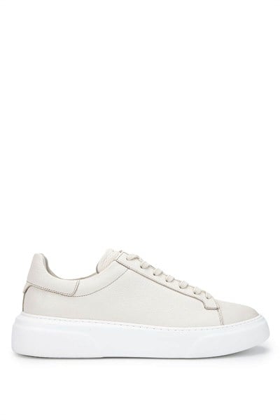 Tamer Tanca Erkek Hakiki Deri Bej Floter Sneakers & Spor Ayakkabı