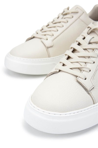 Tamer Tanca Erkek Hakiki Deri Bej Floter Sneakers & Spor Ayakkabı