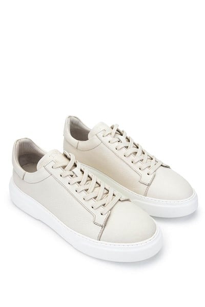 Tamer Tanca Erkek Hakiki Deri Bej Floter Sneakers & Spor Ayakkabı
