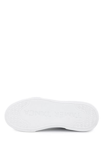 Tamer Tanca Erkek Hakiki Deri Bej Floter Sneakers & Spor Ayakkabı
