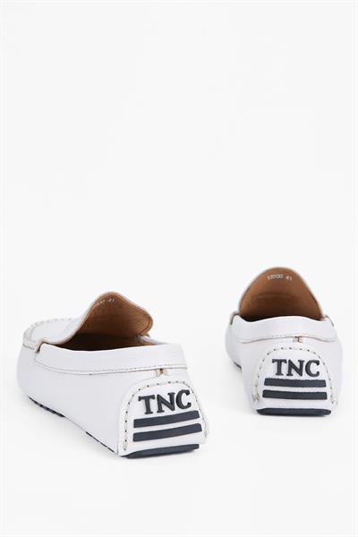 Tamer Tanca Erkek Hakiki Deri Bej Loafer Ayakkabı