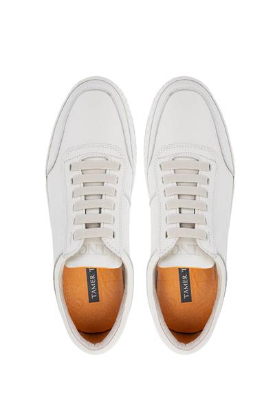 Tamer Tanca Erkek Hakiki Deri Bej Sneakers & Spor Ayakkabı
