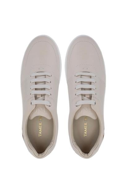 Tamer Tanca Erkek Hakiki Deri Bej Sneakers & Spor Ayakkabı