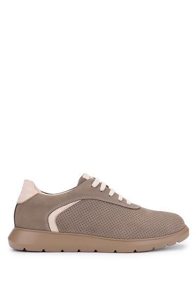 Tamer Tanca Erkek Hakiki Deri Bej Sneakers & Spor Ayakkabı