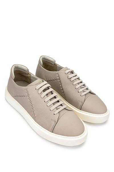 Tamer Tanca Erkek Hakiki Deri Bej Sneakers & Spor Ayakkabı