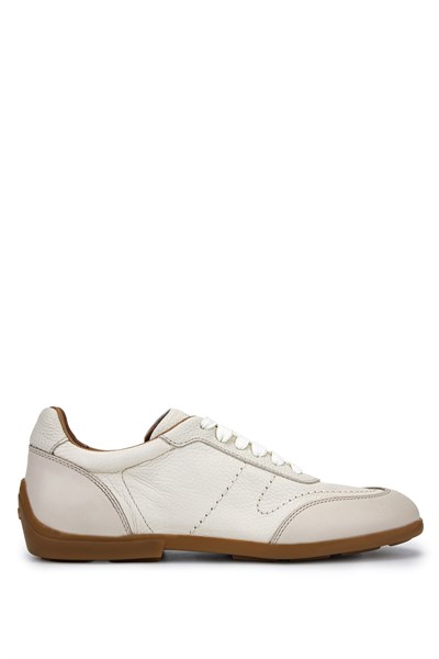 Tamer Tanca Erkek Hakiki Deri Bej Sneakers & Spor Ayakkabı