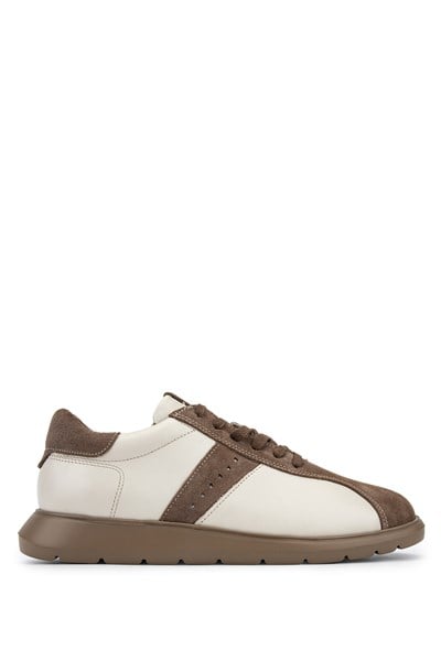 Tamer Tanca Erkek Hakiki Deri Bej Sneakers & Spor Ayakkabı