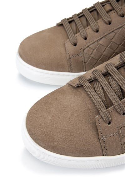 Tamer Tanca Erkek Hakiki Deri Bej Sneakers & Spor Ayakkabı