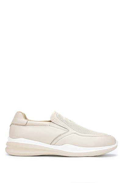 Tamer Tanca Erkek Hakiki Deri Bej Sneakers & Spor Ayakkabı