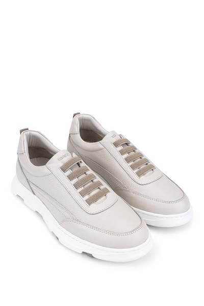 Tamer Tanca Erkek Hakiki Deri Bej Sneakers & Spor Ayakkabı