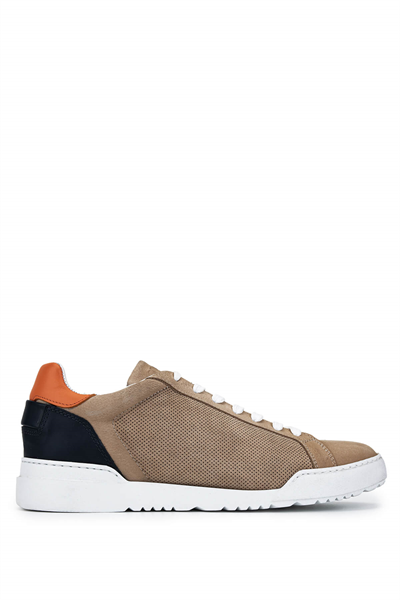 Tamer Tanca Erkek Hakiki Deri Bej Sneakers & Spor Ayakkabı