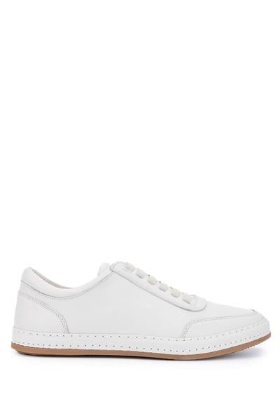 Tamer Tanca Erkek Hakiki Deri Bej Sneakers & Spor Ayakkabı