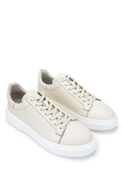 Tamer Tanca Erkek Hakiki Deri Bej Sneakers & Spor Ayakkabı