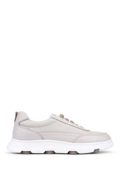 Tamer Tanca Erkek Hakiki Deri Bej Sneakers & Spor Ayakkabı