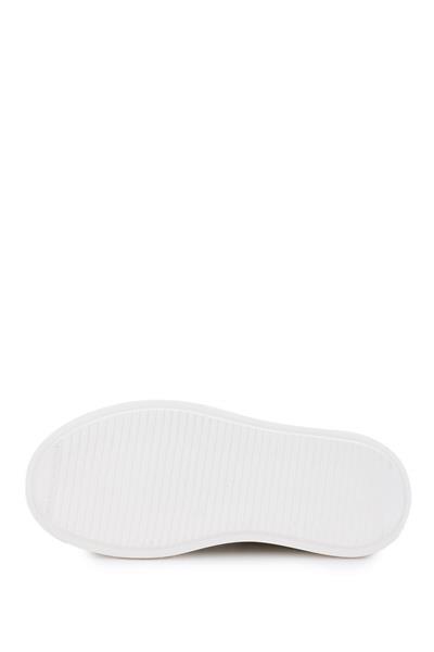 Tamer Tanca Erkek Hakiki Deri Bej Süet Sneaker Ayakkabı