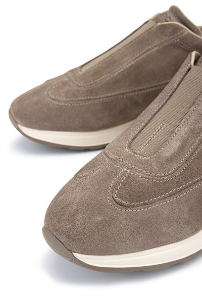 Tamer Tanca Erkek Hakiki Deri Bej Süet Sneakers & Spor Ayakkabı