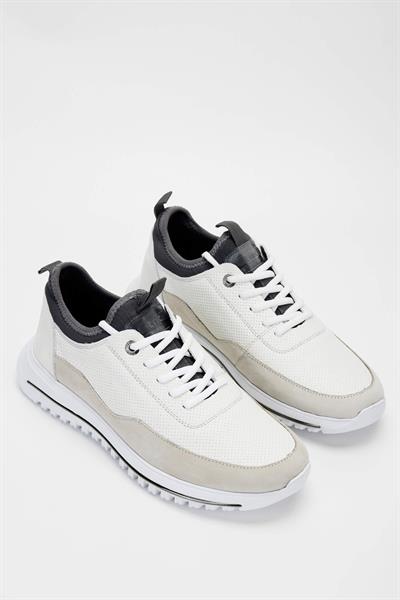 Tamer Tanca Erkek Hakiki Deri Beyaz Sneakers & Spor Ayakkabı