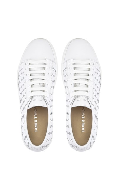 Tamer Tanca Erkek Hakiki Deri Beyaz Sneakers & Spor Ayakkabı