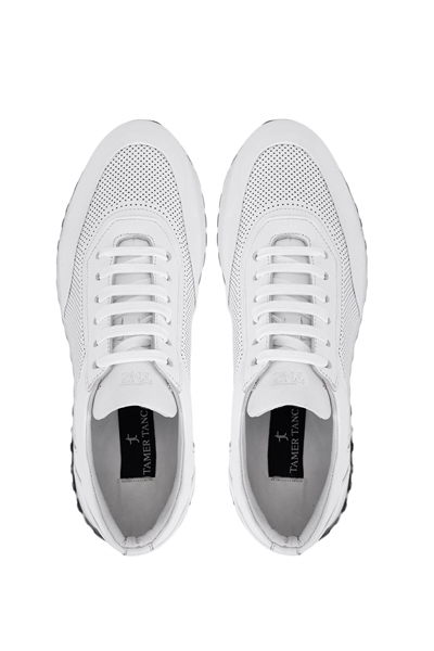 Tamer Tanca Erkek Hakiki Deri Beyaz Sneakers & Spor Ayakkabı