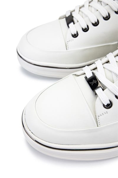 Tamer Tanca Erkek Hakiki Deri Beyaz Sneakers & Spor Ayakkabı