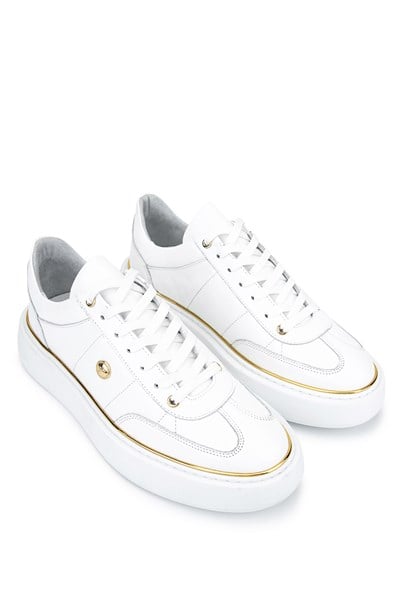 Tamer Tanca Erkek Hakiki Deri Beyaz Sneakers & Spor Ayakkabı