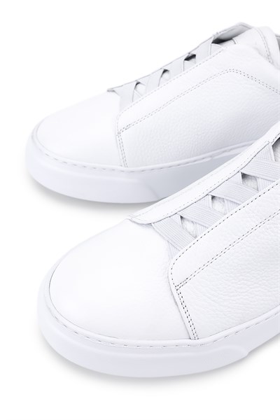 Tamer Tanca Erkek Hakiki Deri Beyaz Sneakers & Spor Ayakkabı