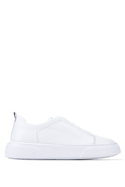 Tamer Tanca Erkek Hakiki Deri Beyaz Sneakers & Spor Ayakkabı