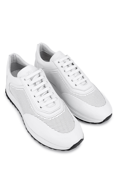 Tamer Tanca Erkek Hakiki Deri Beyaz Sneakers & Spor Ayakkabı