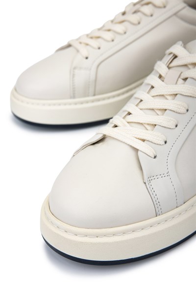 Tamer Tanca Erkek Hakiki Deri Beyaz Sneakers & Spor Ayakkabı