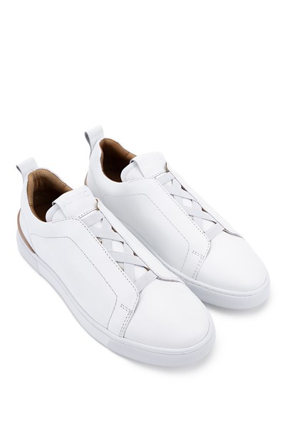 Tamer Tanca Erkek Hakiki Deri Beyaz Sneakers & Spor Ayakkabı