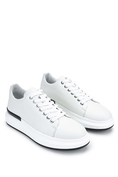 Tamer Tanca Erkek Hakiki Deri Beyaz Sneakers & Spor Ayakkabı
