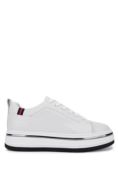 Tamer Tanca Erkek Hakiki Deri Beyaz Sneakers & Spor Ayakkabı
