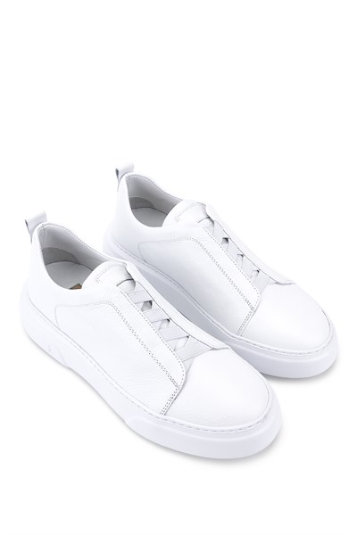 Tamer Tanca Erkek Hakiki Deri Beyaz Sneakers & Spor Ayakkabı