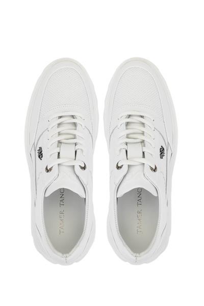 Tamer Tanca Erkek Hakiki Deri Beyaz Sneakers & Spor Ayakkabı