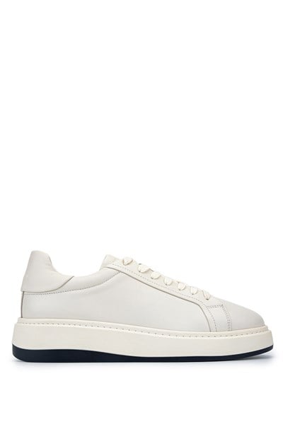 Tamer Tanca Erkek Hakiki Deri Beyaz Sneakers & Spor Ayakkabı