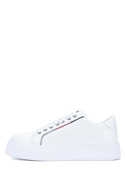 Tamer Tanca Erkek Hakiki Deri Beyaz Sneakers & Spor Ayakkabı