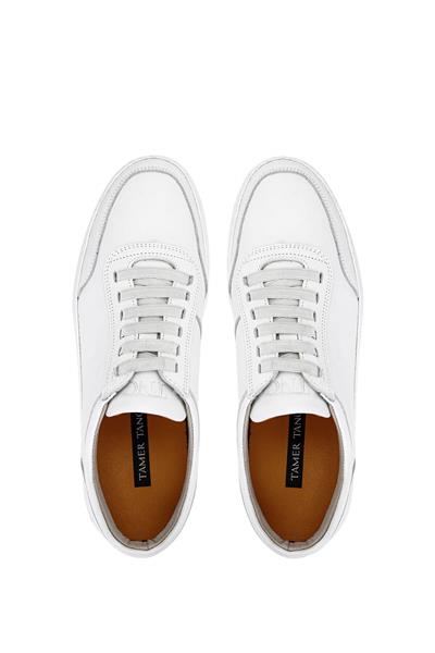 Tamer Tanca Erkek Hakiki Deri Beyaz Sneakers & Spor Ayakkabı
