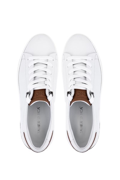 Tamer Tanca Erkek Hakiki Deri Beyaz Sneakers & Spor Ayakkabı