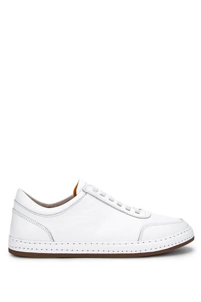 Tamer Tanca Erkek Hakiki Deri Beyaz Sneakers & Spor Ayakkabı