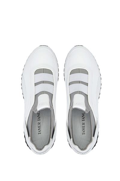 Tamer Tanca Erkek Hakiki Deri Beyaz Sneakers & Spor Ayakkabı