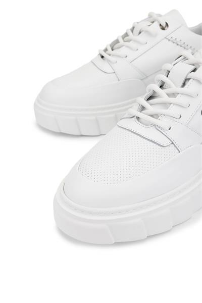 Tamer Tanca Erkek Hakiki Deri Beyaz Sneakers & Spor Ayakkabı
