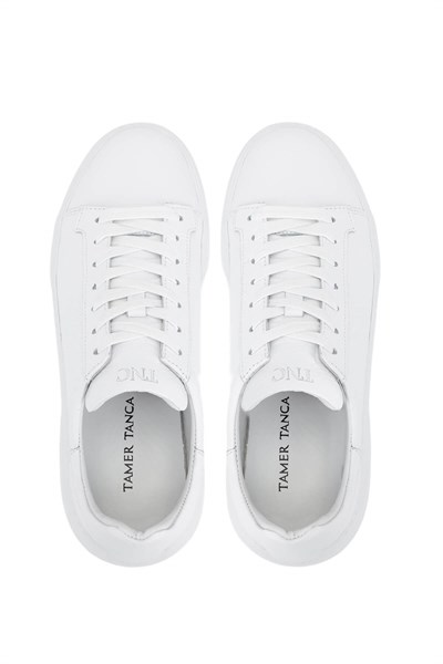 Tamer Tanca Erkek Hakiki Deri Beyaz Sneakers & Spor Ayakkabı