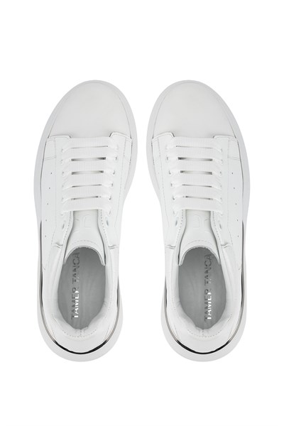 Tamer Tanca Erkek Hakiki Deri Beyaz Sneakers & Spor Ayakkabı