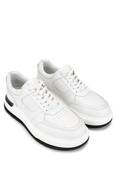Tamer Tanca Erkek Hakiki Deri Beyaz Sneakers & Spor Ayakkabı